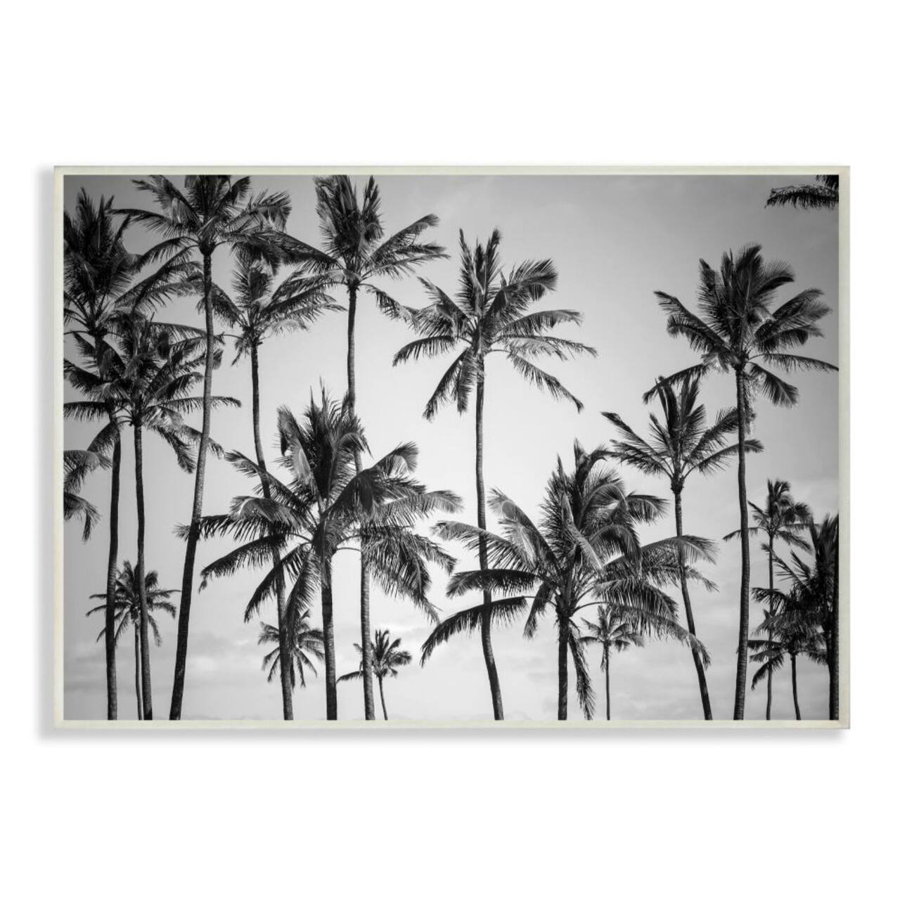 Stupell Industries Palm Trees Skyline Wall Plaque